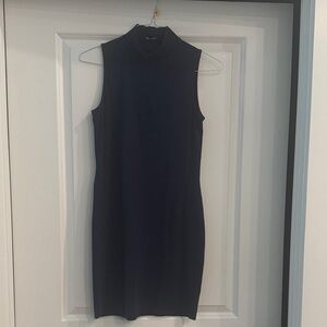 VENUS Navy Sleeveless Midi Dress